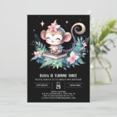 Verjaardag van Digital Monkey Kaart (Staand voorkant)