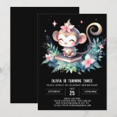 Verjaardag van Digital Monkey Kaart (Voorkant / Achterkant)