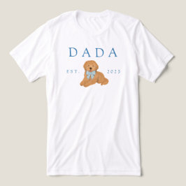 Verjaardag van een Blue Dada Golden Doodle Puppy Tri-Blend Shirt