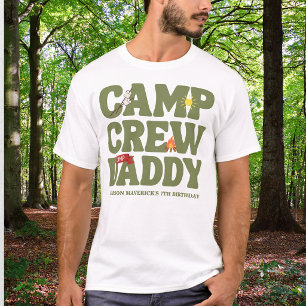 Verjaardag van een gelukkige kampeerjongen t-shirt