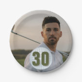 Verjaardag van een golfer Bash Papieren Bordje (Voorkant)