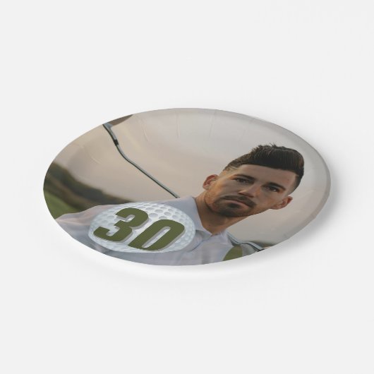 Verjaardag van een golfer Bash Papieren Bordje (Gekanteld)