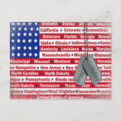 Verjaardag van een militair briefkaart (Voorkant)