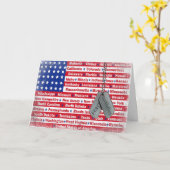 Verjaardag van een militair kaart (Gele Bloem)