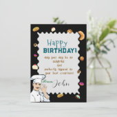 Verjaardag van een patisserie kaart (Staand voorkant)