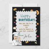 Verjaardag van een patisserie kaart (Voorkant)