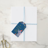 Verjaardag van een schattige olifant cadeaulabel (Met Touw)