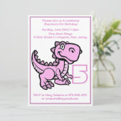 Verjaardag van een T-Rex dinosaurus voor elke leef Kaart (Staand voorkant)