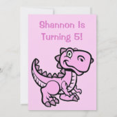 Verjaardag van een T-Rex dinosaurus voor elke leef Kaart (Achterkant)