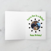 Verjaardag van een vader in een meloen kaart (Binnen)