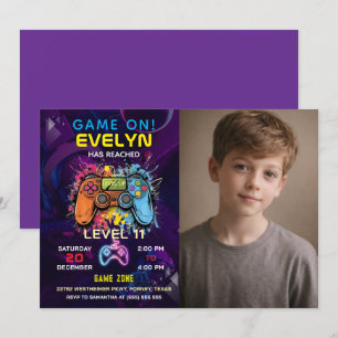 Verjaardag van een videospel op niveau Game On Kaart