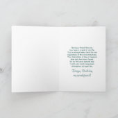 VERJAARDAG VAN EEN VRIEND _ BLUE ICE KAART (Binnen)