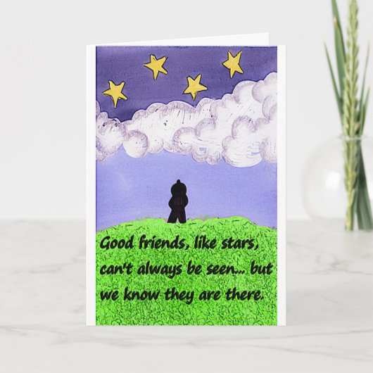VERJAARDAG VAN EEN VRIEND KAART (Voorkant)