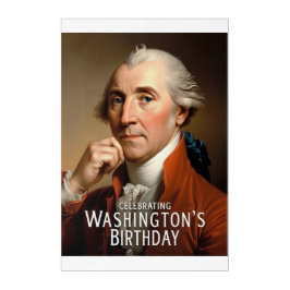 Verjaardag van George Washington Acryl Wall Art Muurkunst