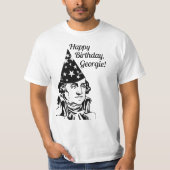 Verjaardag van George Washington T-shirt (Voorkant)