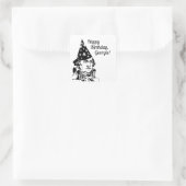 Verjaardag van George Washington Vierkante Sticker (Tas)