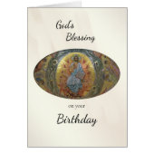 Verjaardag van God Orthodoxe Christelijke Kaart (Voorkant)
