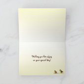 Verjaardag van Goldfinch en Pine Siskin Kaart (Binnen)