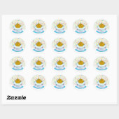 Verjaardag van Groundhog Day Ronde Sticker (Vel)