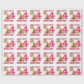 VERJAARDAG VAN HAPPY CAPPY BRUH Custom Capybara 4d Cadeaupapier (Vlak)