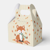 Verjaardag van herfst Fox Woodland Bedankdoosjes (Voorkant Zijde)