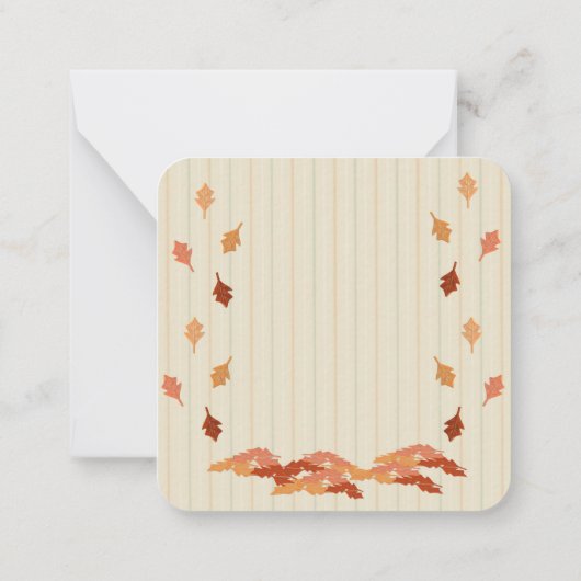 Verjaardag van herfst Fox Woodland Notitiekaartje (Achterkant)