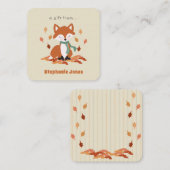 Verjaardag van herfst Fox Woodland Notitiekaartje (Voorkant / Achterkant)