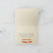 Verjaardag van herfst Fox Woodland Notitiekaartje (Binnen)