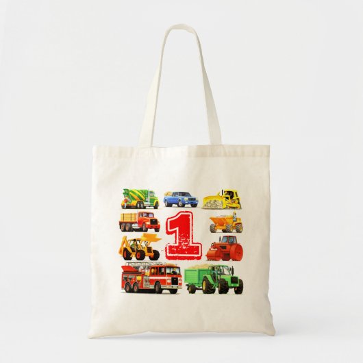 Verjaardag van het Baby van de Vrachtwagens van de Tote Bag (Voorkant)