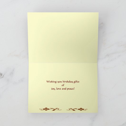 Verjaardag van het beukenbos kaart (Binnen)