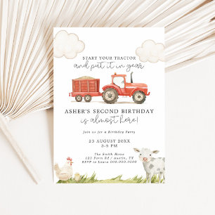 Verjaardag van het Boerderij van de tractor Kaart