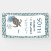 Verjaardag van het deuropenteken van de sluisdeur spandoek (Horizontaal)