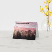 Verjaardag van het donkere bos kaart (Gele Bloem)