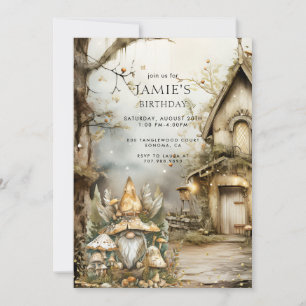 Verjaardag van het Enchanted Forest Woodland Gnome Kaart