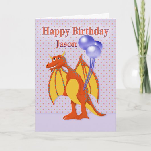 Verjaardag van het kind met Schattigee lachende dr Kaart (Voorkant)