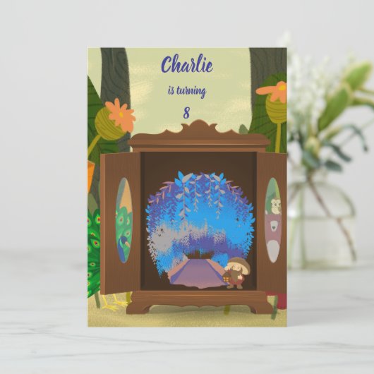 Verjaardag van het Magical Closet Forest Kaart (Staand voorkant)