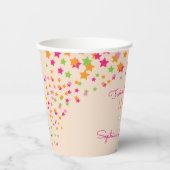 Verjaardag van het meisje Twinkle Twinkle Little S Papieren Bekers (Voorkant)