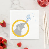 Verjaardag van het moderne Baby shower van de grij Servet (Insitu)