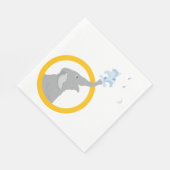 Verjaardag van het moderne Baby shower van de grij Servet (Hoek)