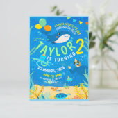 verjaardag van het onderwaterleven kaart (Staand voorkant)