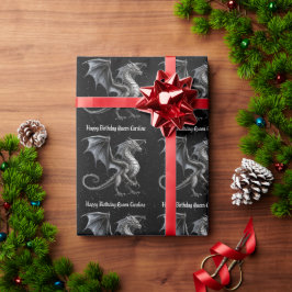 Verjaardag van het oproepen van alle draken cadeaupapier