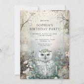 Verjaardag van het sprookjesachtige bos kaart (Voorkant)