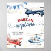 Verjaardag van het vliegtuig Maak een vliegtuig Cu Poster (Voorkant)