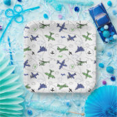 Verjaardag van het Vliegtuig Papieren Bordje (Feest)