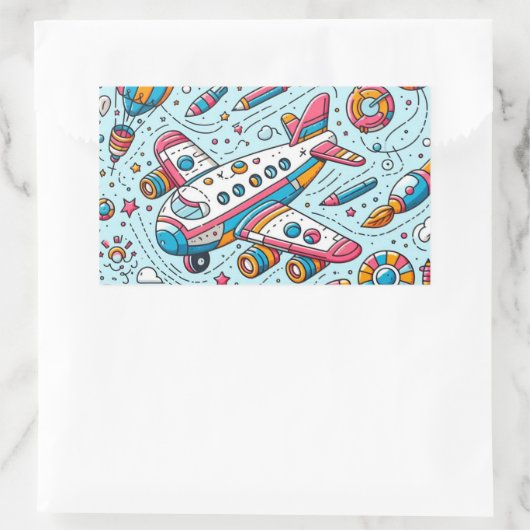 Verjaardag van het vliegtuig Sticker (Tas)