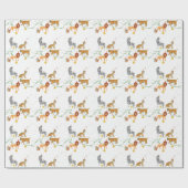 Verjaardag van het wilde Oerwoud Cadeaupapier (Vlak)