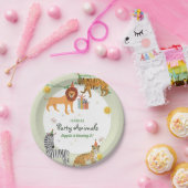 Verjaardag van het wilde Oerwoud Papieren Bordje (Feest)