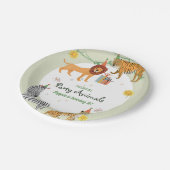 Verjaardag van het wilde Oerwoud Papieren Bordje (Gekanteld)