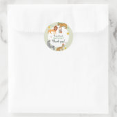 Verjaardag van het wilde Oerwoud Ronde Sticker (Tas)