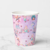 Verjaardag van het Zee Kind Papieren Bekers (Achterkant)